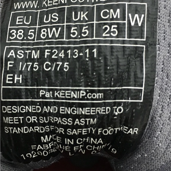 KEEN ASTM F2413-11 Work Boots Steel Toe Womens 8 W Brown US Safety Shoes - Picture 10 of 13